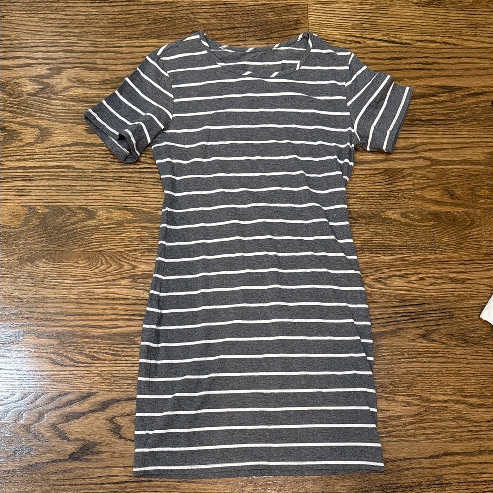 Striped Gray Dress